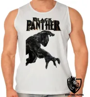 Camiseta Regata adulto ou infantil pantera negra black panther vingadores - Foto 2