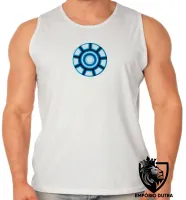 Camiseta Regata adulto ou infantil Reator Tony Stark iron man homem ferro - Foto 2