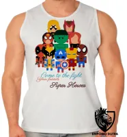 Camiseta Regata adulto ou infantil Super Heroes marvel geek vingadores avengers - Foto 2