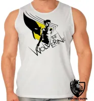 Camiseta Regata adulto ou infantil Wolverine logan marvel x men herói - Foto 2