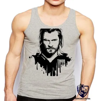 Camiseta Regata adulto ou infantil Thor Vingadores avengers marvel