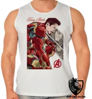 Camiseta Regata adulto ou infantil Tony Stark iron man 2 homem ferro - Foto 2
