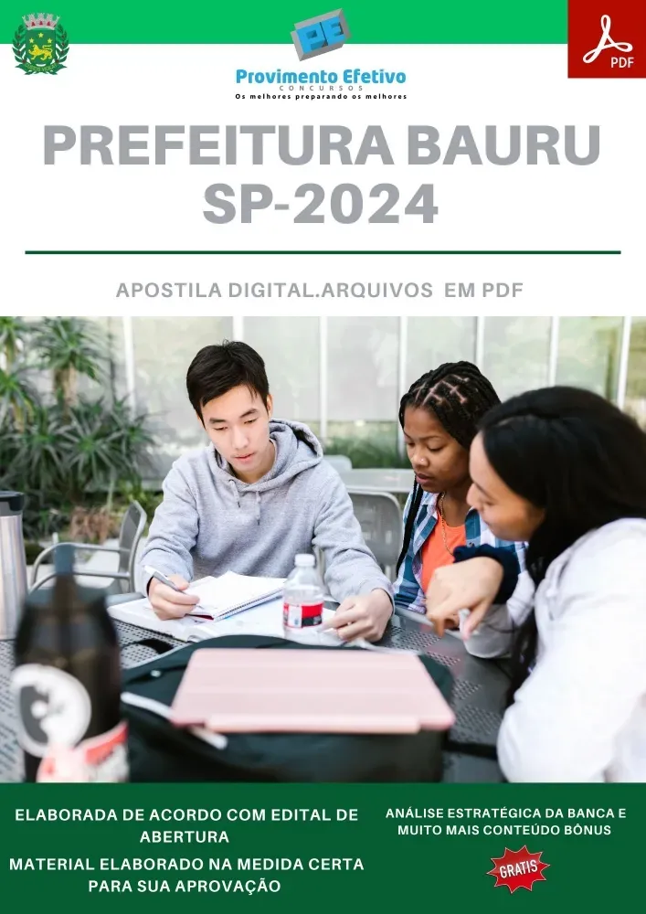 Apostila Prefeitura Bauru SP Técnico em Radiologia  2024