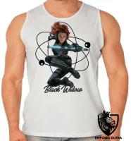 Camiseta Regata adulto ou infantil Viúva Negra vingadores - Foto 2