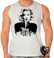 Camiseta Regata adulto ou infantil Viúva Negra Vingadores avengers marvel - Foto 2