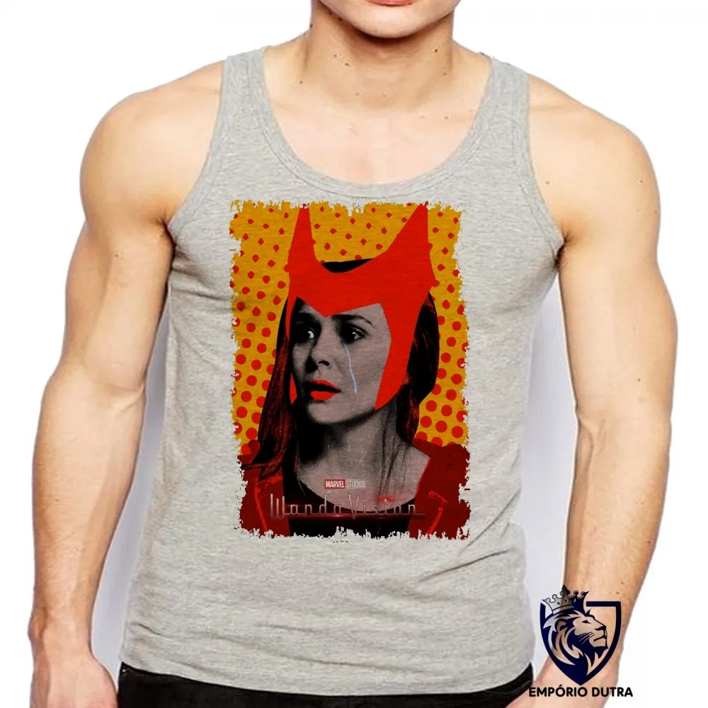 Camiseta Regata adulto ou infantil Wanda lágrima Feiticeira Escarlate Imagem