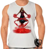 Camiseta Regata adulto ou infantil Wanda Maximoff Feiticeira Escarlate - Foto 2