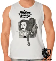 Camiseta Regata adulto ou infantil WandaVison desenho antigo - Foto 2