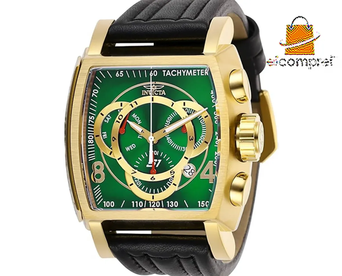 Relógio Invicta S1 Rally 27952 Ouro 18 + Pulseira Couro Eua + Frete Grátis