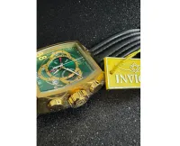 Relógio Invicta S1 Rally 27952 Ouro 18 + Pulseira Couro Eua + Frete Grátis - Foto 10