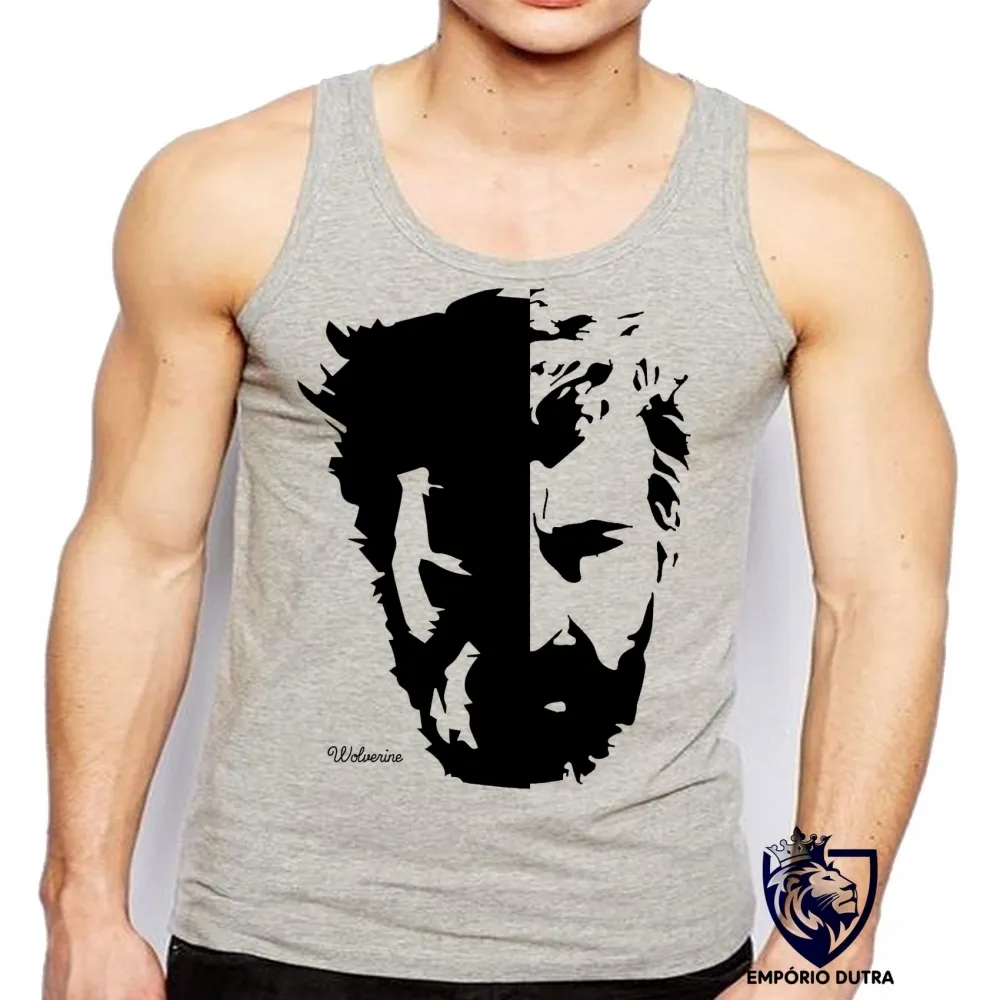 Camiseta Regata adulto ou infantil Wolverine X men vingadores