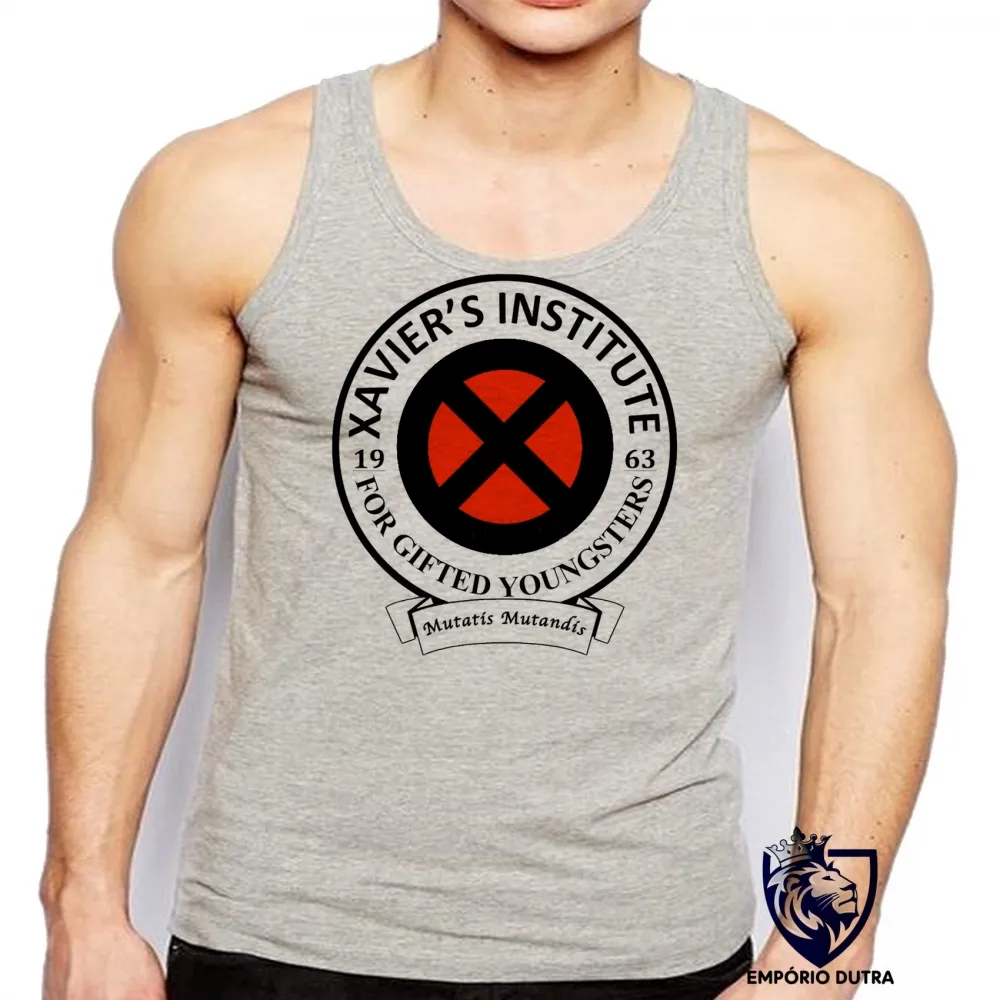 Camiseta Regata adulto ou infantil Xavier Institute  x men marvel herois