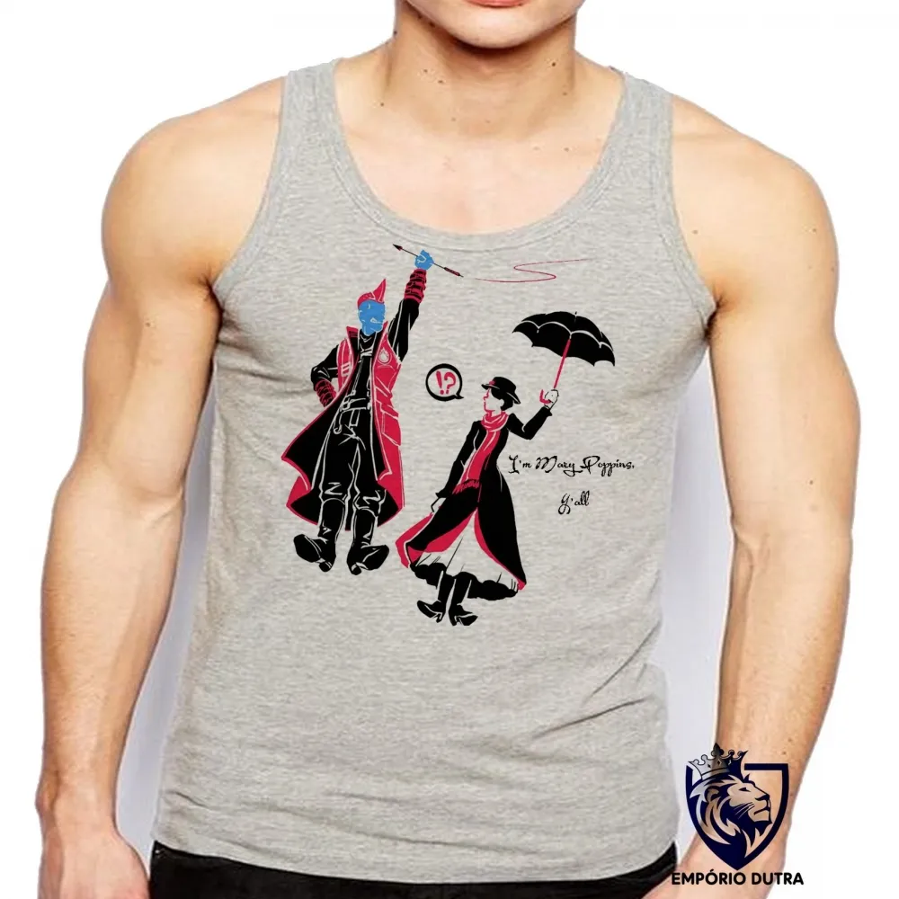 Camiseta Regata adulto ou infantil Yondu Mary poppins guardioes galaxia