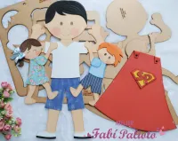 G1.667 Gabarito de Moldes  em MDF   Meu Paizão - Painel  - Foto 2