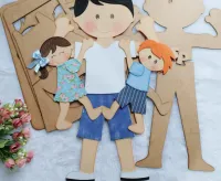 G1.667 Gabarito de Moldes  em MDF   Meu Paizão - Painel  - Foto 3