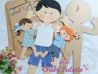 G1.667 Gabarito de Moldes  em MDF   Meu Paizão - Painel  - Foto 4