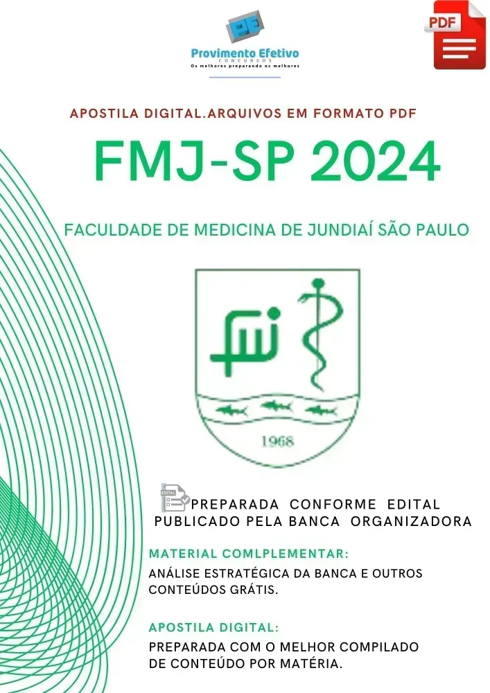 Apostila FMJ SP Assistente Técnico de Gestão 2024 Imagem