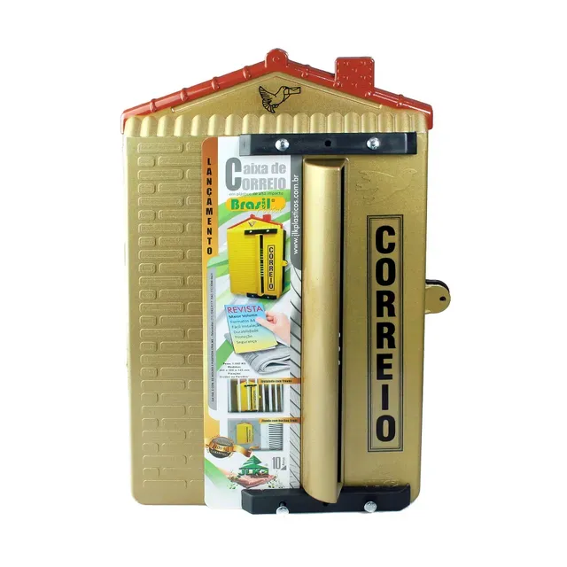 Caixa de Correios JLK Revista 46CM X 30CM - Dourada Imagem