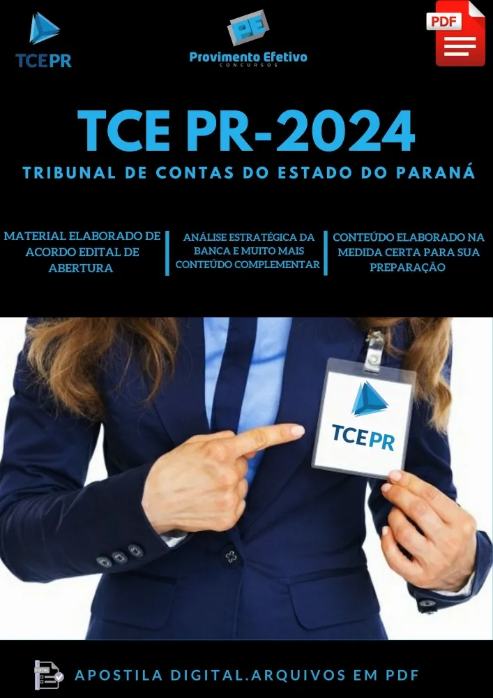 Apostila TCE PR Auditor Área Administrativa 2024