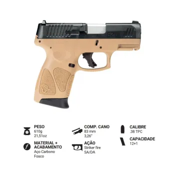 PISTOLA G2C TORO .38TPC 2X12T CAFO TAN - Foto 2