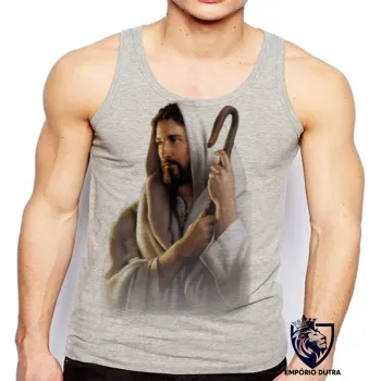 Camiseta Regata adulto ou infantil Jesus Cristo de Nazare DEUS