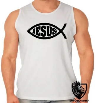 Camiseta Regata adulto ou infantil Jesus Cristo Deus Cristão Cristianismo - Foto 2