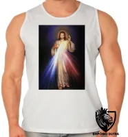 Camiseta Regata adulto ou infantil Jesus Cristo Sagrado coração DEUS - Foto 2