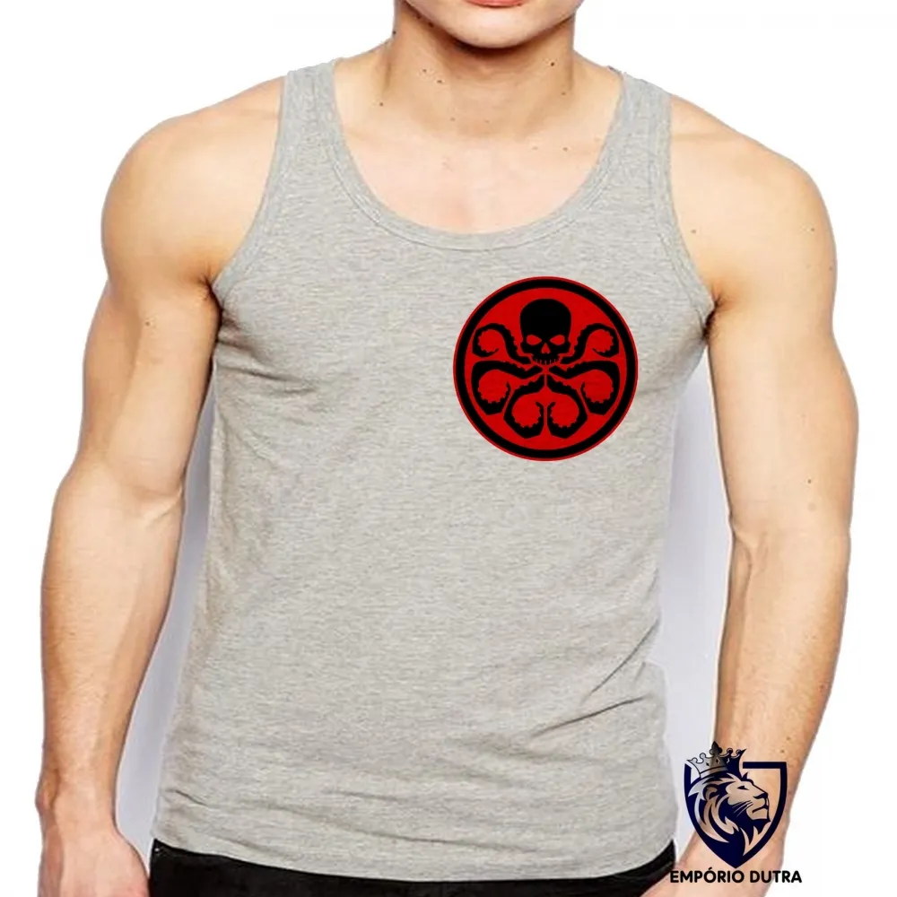 Camiseta Regata adulto ou infantil Hydra Símbolo vingadores avengers Imagem