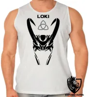 Camiseta Regata adulto ou infantil Loki máscara vilão vingadores - Foto 2