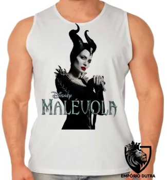 Camiseta Regata adulto ou infantil Malévola cajado vilã disney bruxa - Foto 2