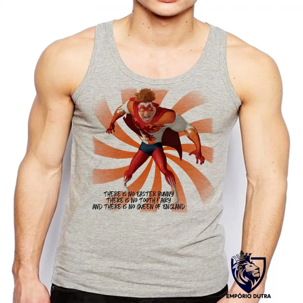 Camiseta Regata adulto ou infantil Megamente Titan vilão filme