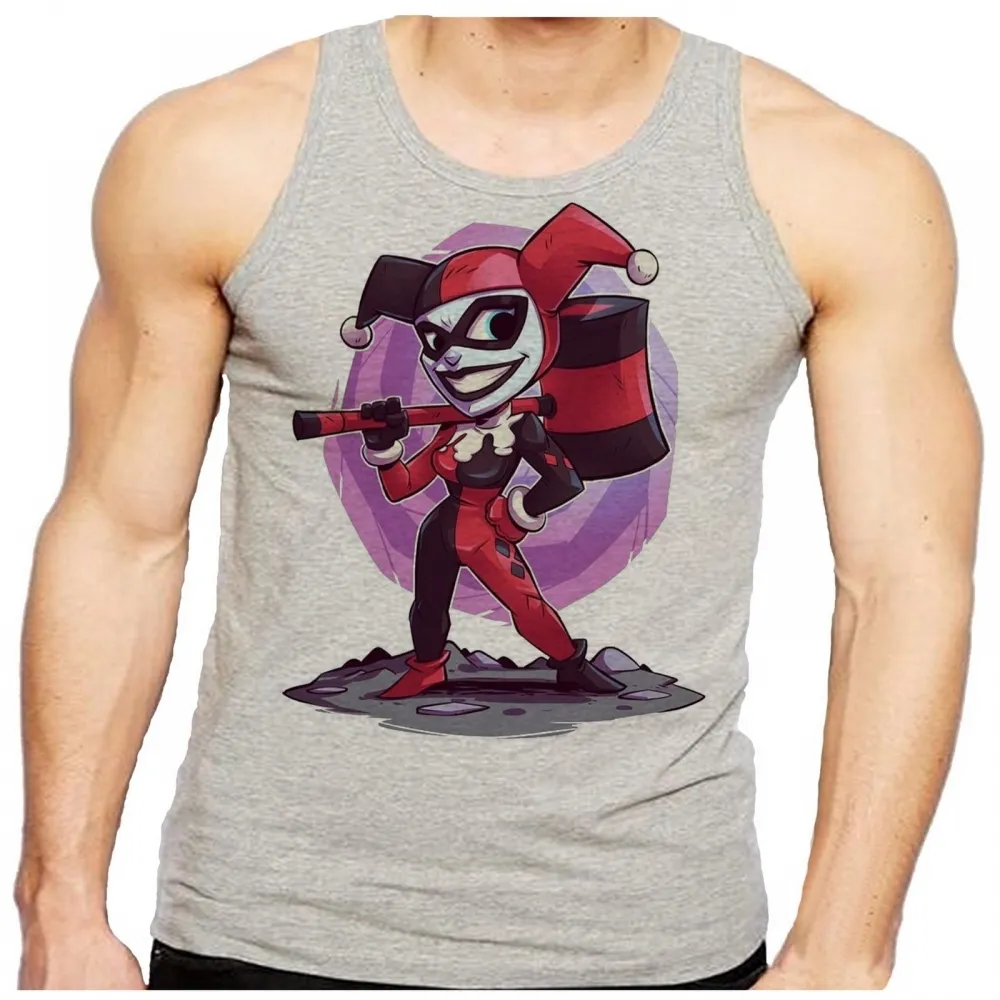 Camiseta Regata adulto ou infantil mini ARLEQUINA PALHAÇO coringa batman