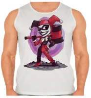 Camiseta Regata adulto ou infantil mini ARLEQUINA PALHAÇO coringa batman - Foto 2