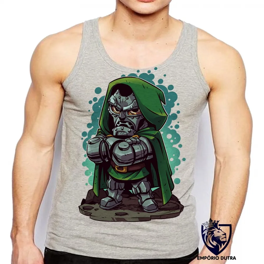 Camiseta Regata adulto ou infantil mini DR DESTINO vilão 4 fantastico