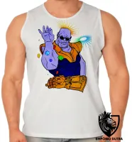 Camiseta Regata adulto ou infantil Thanos dedos - Foto 2