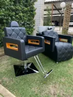 Kit Lavatório Cuba de Porcelana  + 02 Cadeira Reclinável  - Foto 3