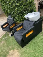 Kit Lavatório Cuba de Porcelana  + 02 Cadeira Reclinável  - Foto 4