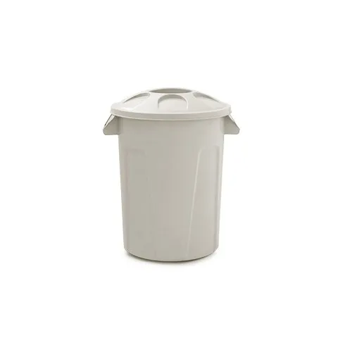 Cesto de Lixo 60  Litros Com Tampa Branca
