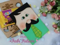 G1.670  Gabarito de Moldes  em MDF  Porta Chocolate Papai 3 - Foto 2