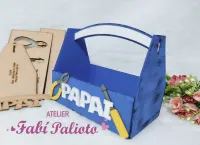 G1.673  Gabarito de Moldes  em MDF  Caixinha do Papai