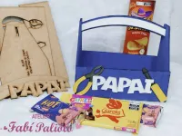 G1.673  Gabarito de Moldes  em MDF  Caixinha do Papai - Foto 5