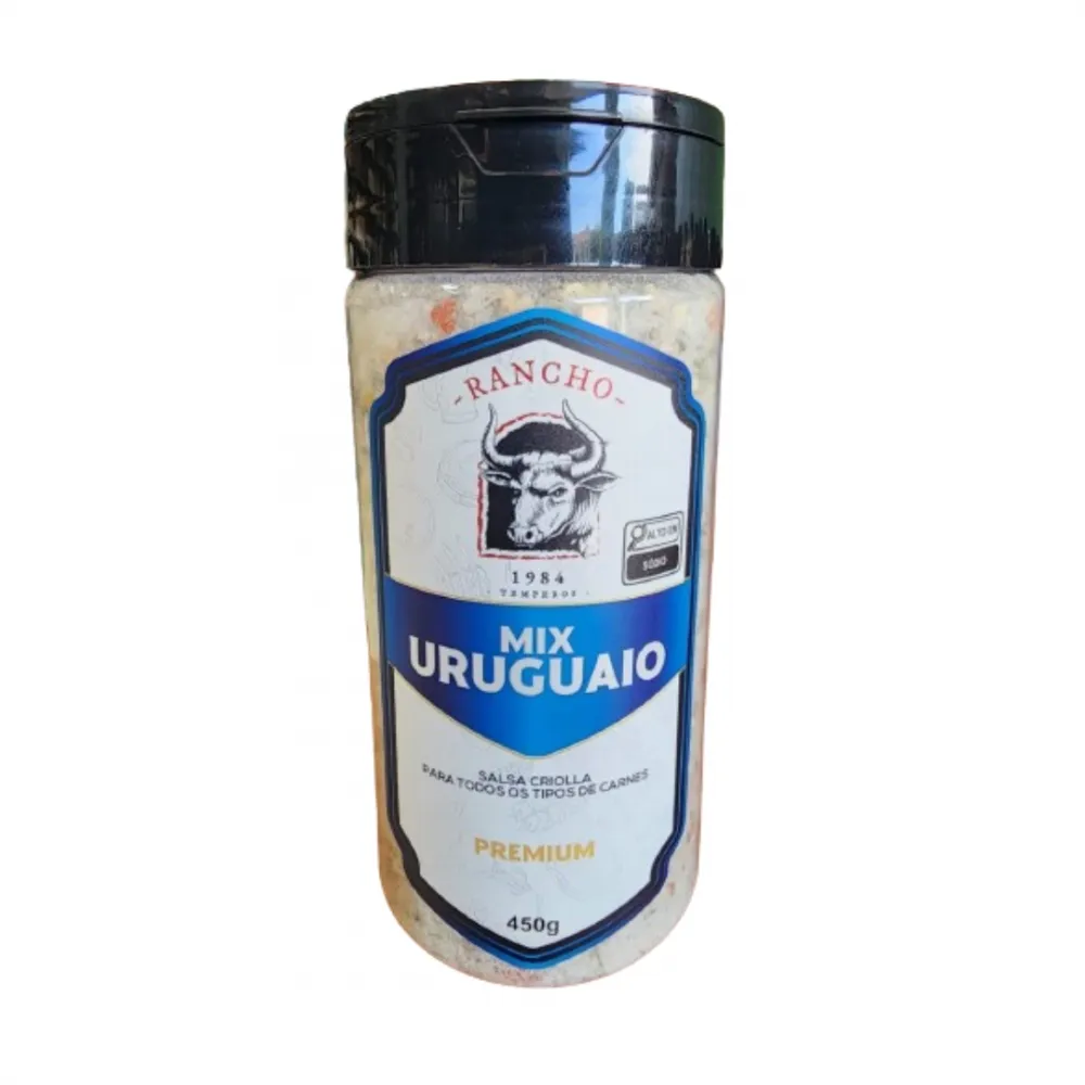 Tempero Para Parrilla (Churrasco) Mix Urugaio Rancho 1984 450g Imagem