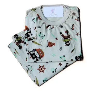 Pijama Infantil Tamanho 8 Masculino Manga Longa  - Foto 2