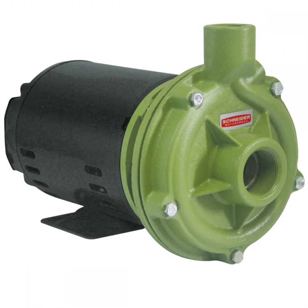 BOMBA CENTRÍFUGA MONOESTÁGIO SCHNEIDER BC-92 T 1B 1,0CV TRIFÁSICO  220/380V COM INTERMEDIÁRIO