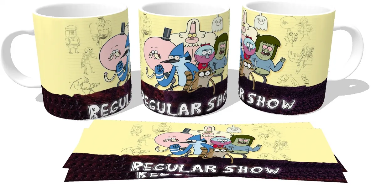 Caneca copo Plástico ou Cerâmica Apenas um show rabiscos desenhos