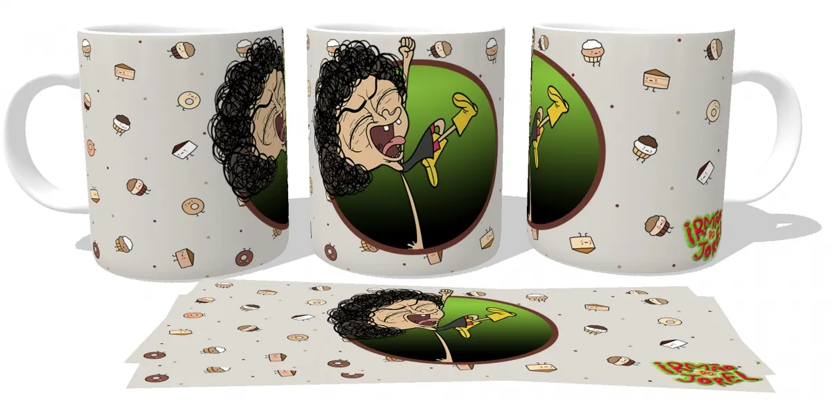 Caneca copo Plástico ou Cerâmica Irmão do Jorel docinhos Imagem