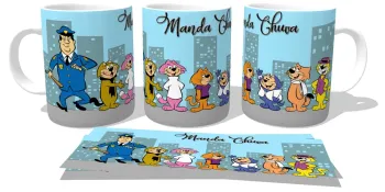 Caneca copo Plástico ou Cerâmica Manda Chuva e turma