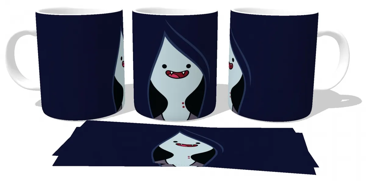 Caneca copo Plástico ou Cerâmica Marceline hora aventura