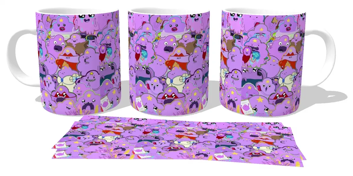 Caneca copo Plástico ou Cerâmica Princesa Caroço repetido adventure