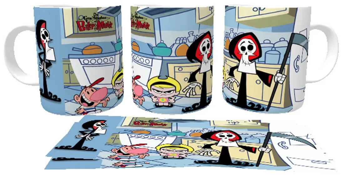 Caneca copo Plástico ou Cerâmica Puro Osso desenho anjo morte